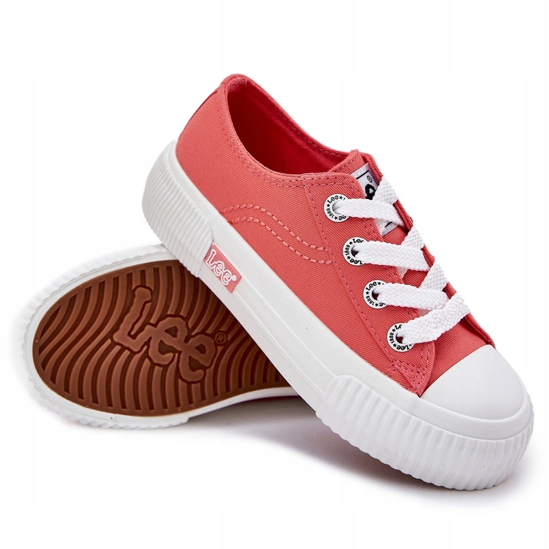 TRAMPKI DZIECIĘCE MŁODZIEŻOWE LEE ISLA C LOW JR 50251058 KORALOWE 35