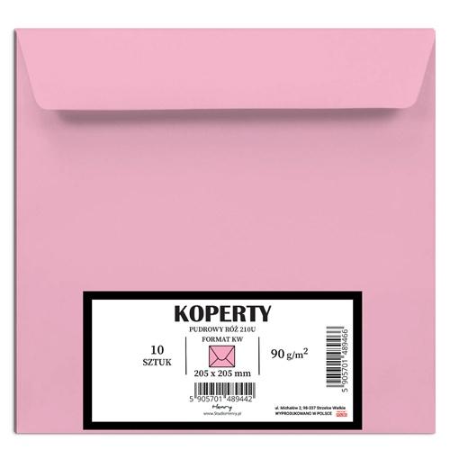 Koperty KWD pudrowy róż zestaw 10 sztuk