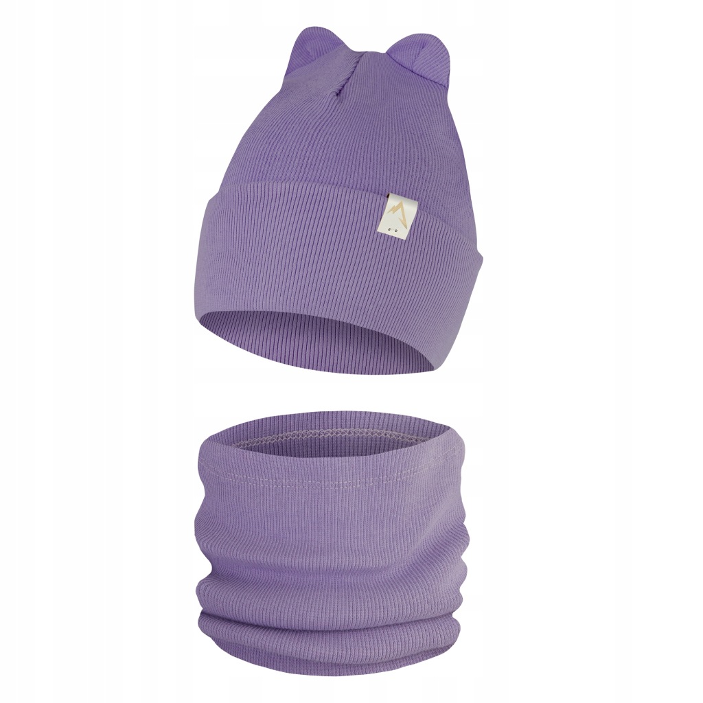 Only-Kids Czapka z Uszami Komin Komplet Chłopiec Dziewczynka Dziecka 6-16MS