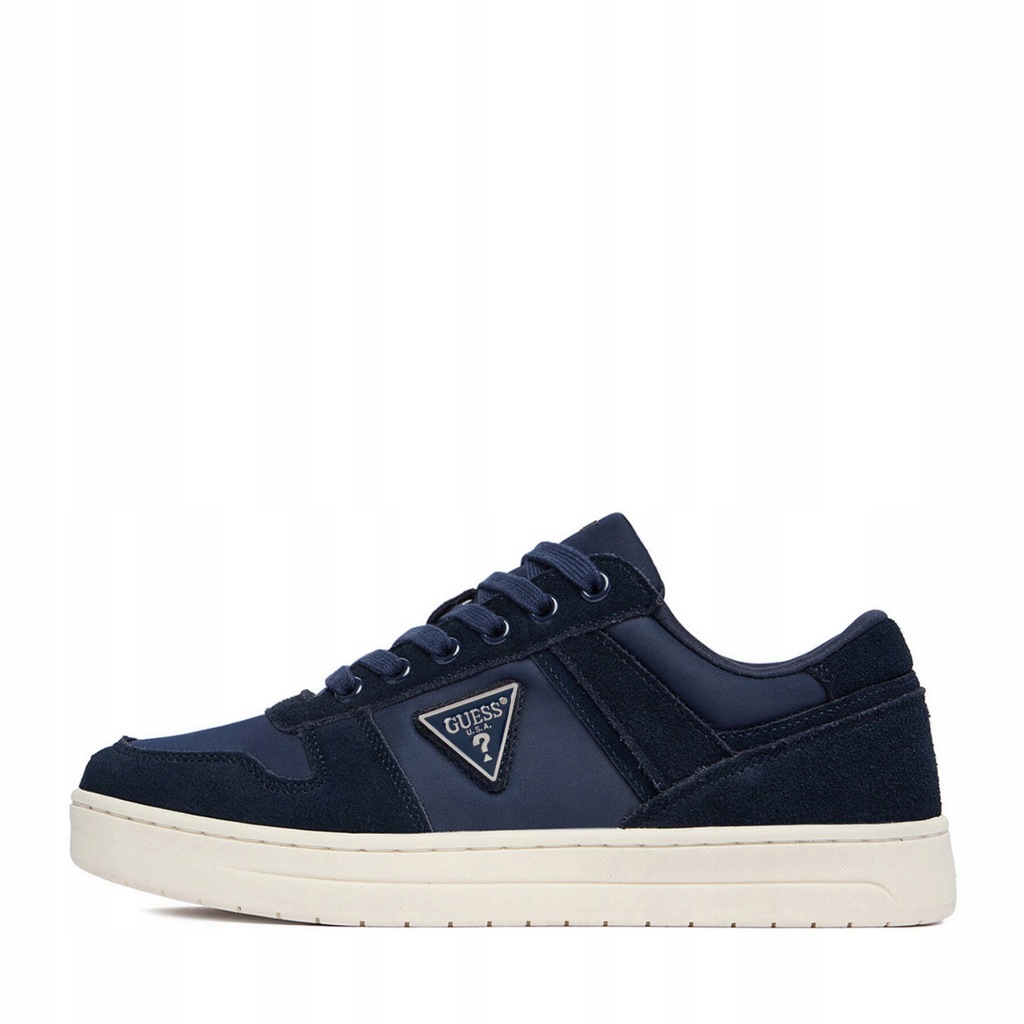 Guess buty sportowe skóra naturalna niebieski rozmiar 38