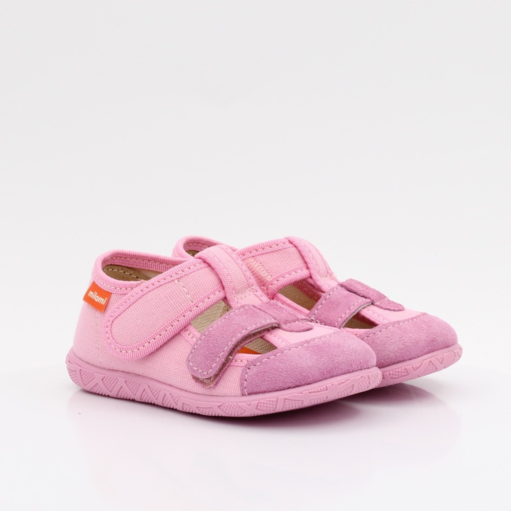 MILAMI elastyczne i lekkie kapcie dziecięce 118-10 pink 22