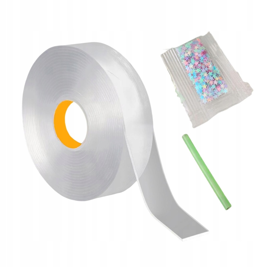 Taśma Nano montażowa Creative Double Sided Tape Blow Bubbles 1mmx3cmx3m clear