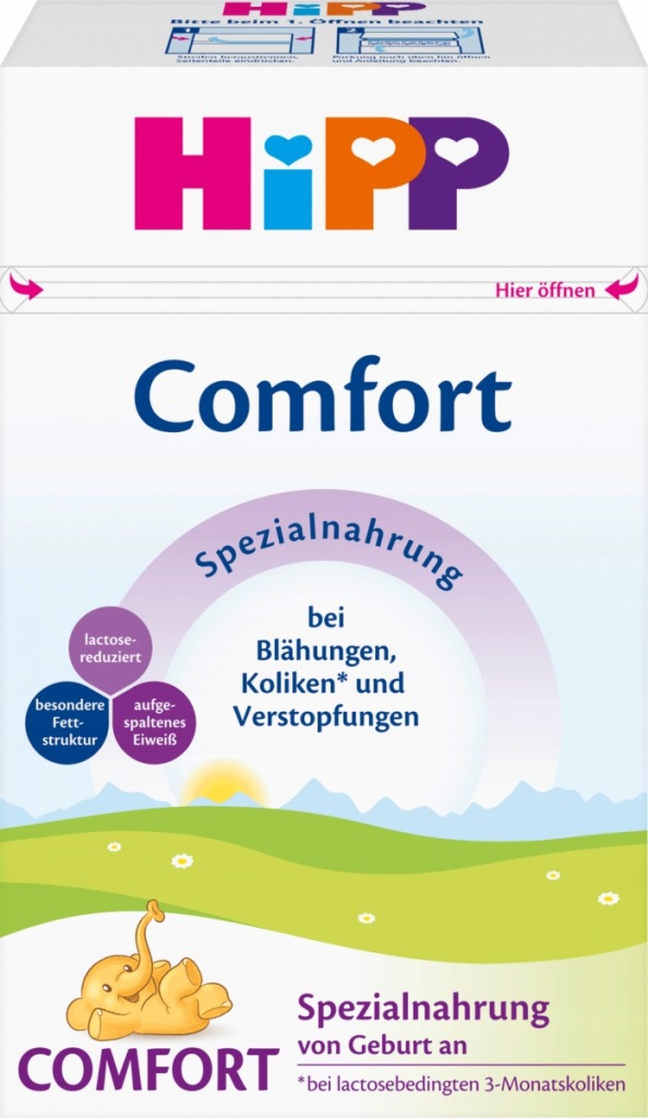 Hipp mleko kolki wzdęcia zaparcia Comfort DE 600g