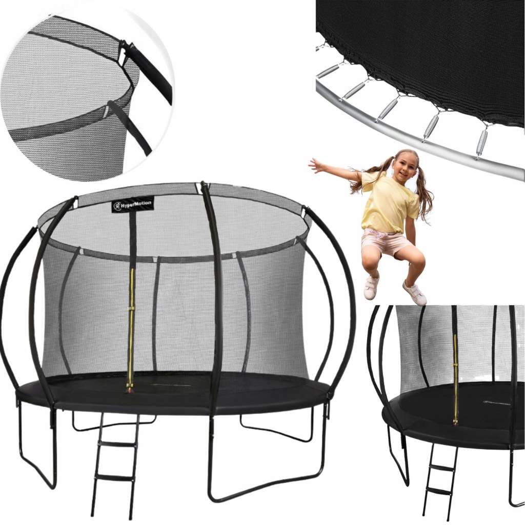 TRAMPOLINA DLA DZIECI DOROSŁYCH OGRODOWA BEZPIECZNA DUŻA 366CM 150KG