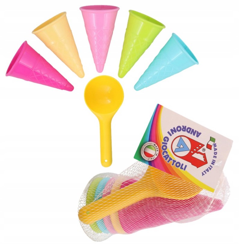 Foremki do piasku na plażę LODY do piaskownicy x6