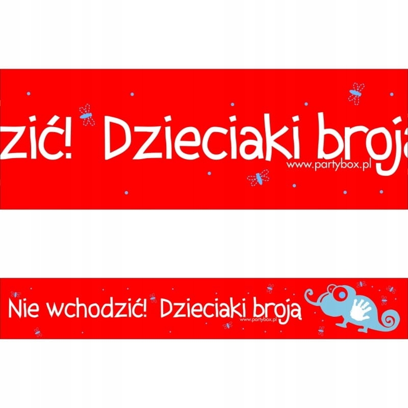 Taśma na urodziny dzieci DZIECIAKI BROJĄ