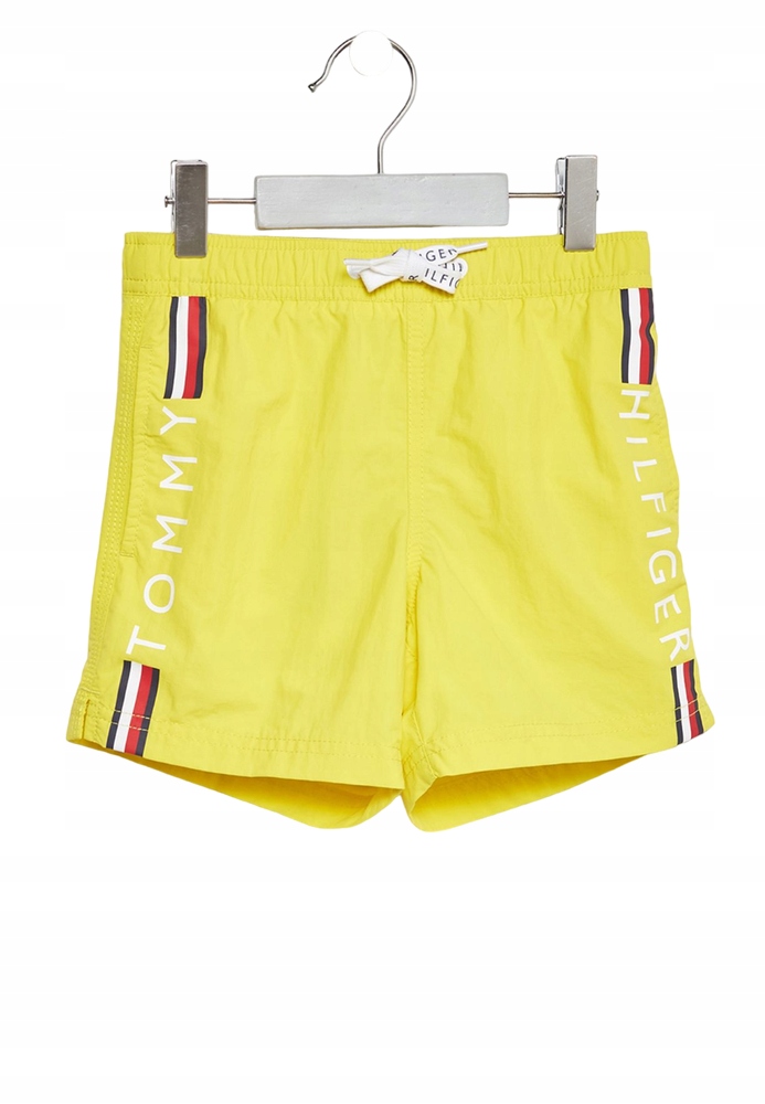 Tommy Hilfiger krótkie spodenki poliamid żółty rozmiar 140
