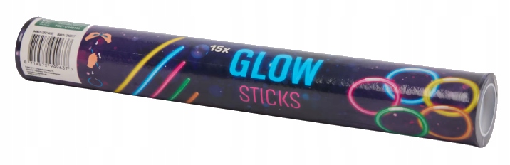 BRANSOLETKI OPASKI ŚWIECĄCE PAŁECZKI GLOW STICK FLUORESCENCYJNE 15 sztuk