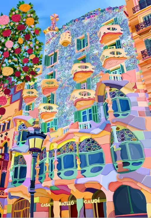 Pieces & Peace puzzle Piękna Barcelona