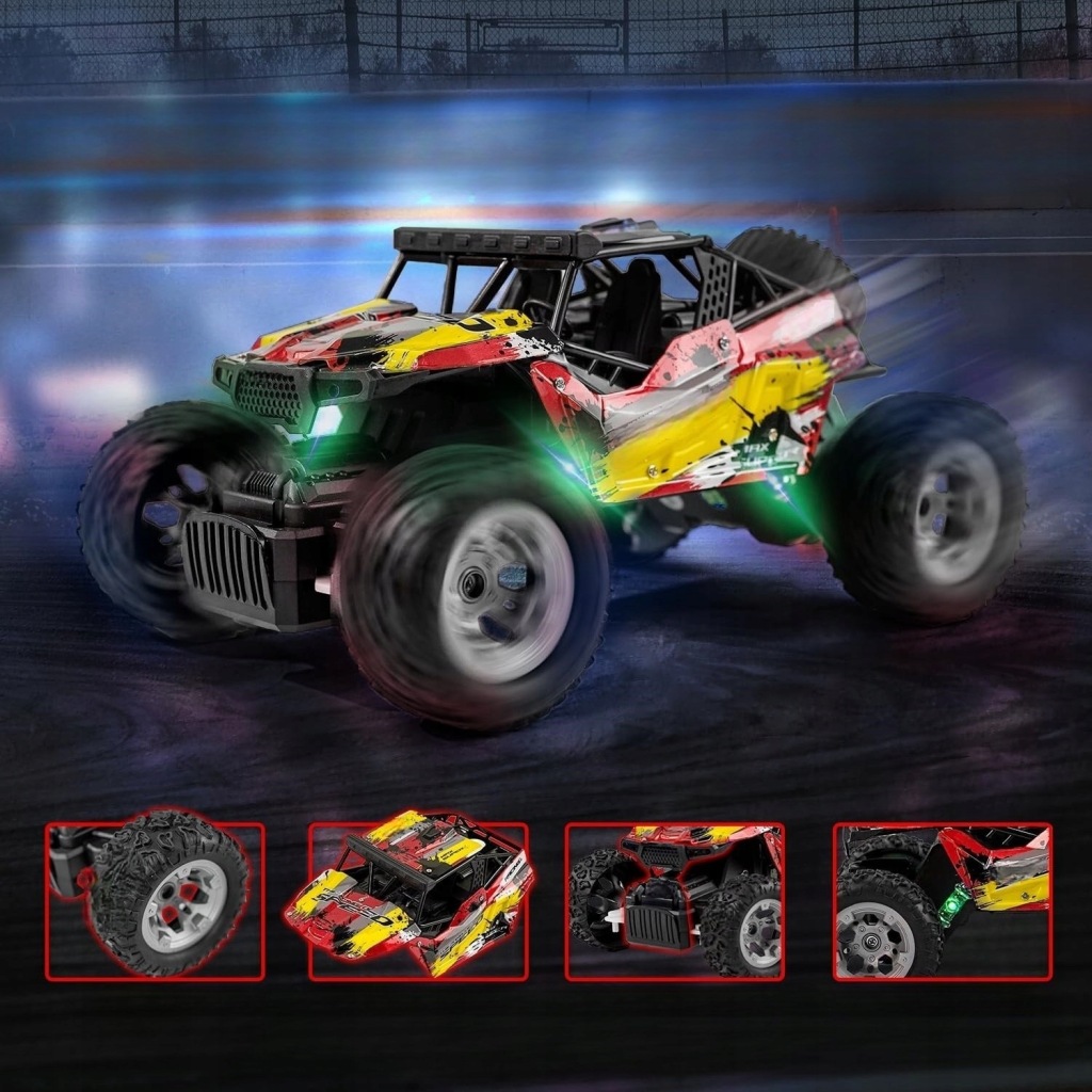 Duży Samochód Zdalnie Sterowany Auto Rc Terenowy 1:18 Pilot 4x4 Auto