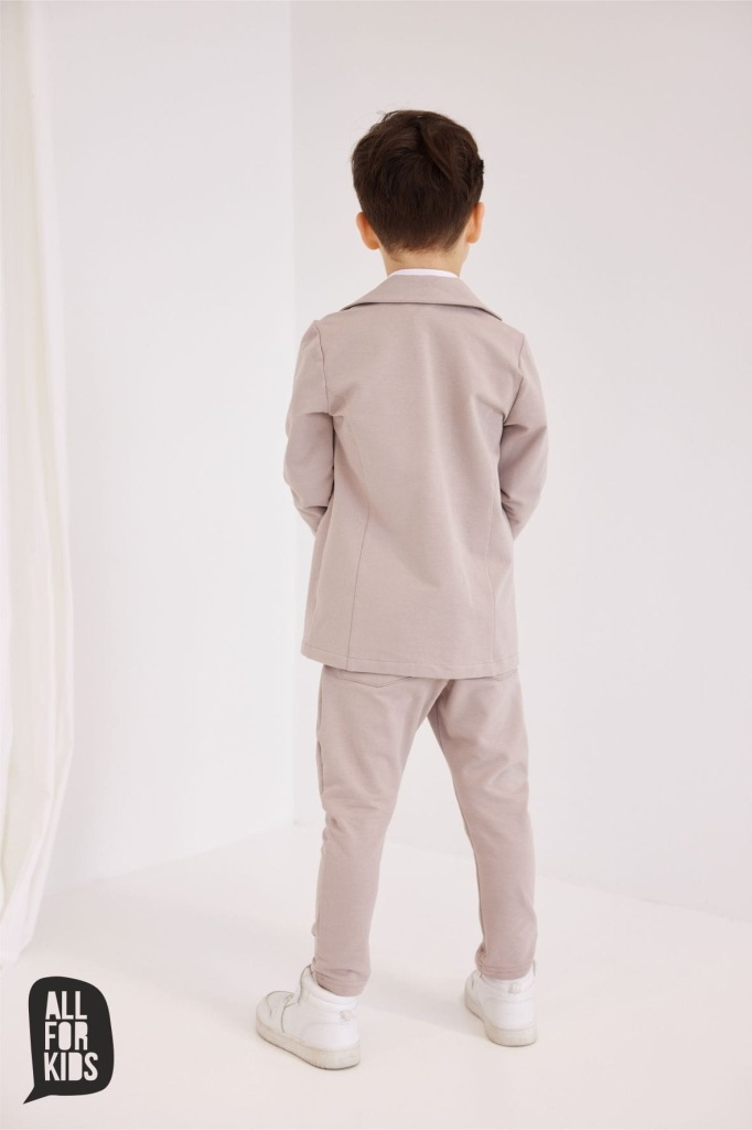 Beżowe spodnie casual All For Kids 116 122