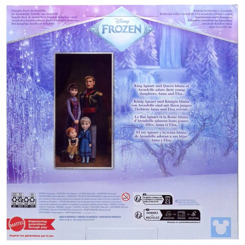 KRAINA LODU FROZEN Anna, Elsa, Rodzice RODZINA KRÓLEWSKA zestaw 4 lalek