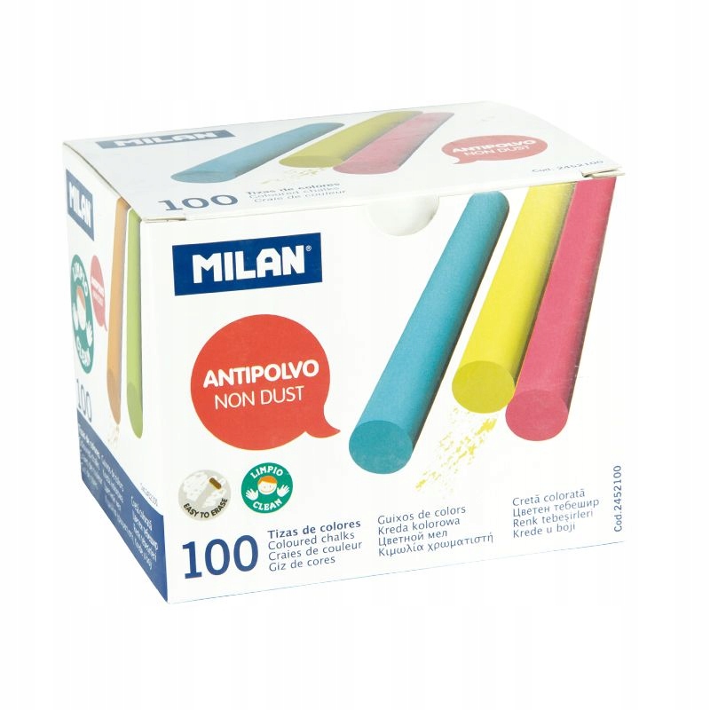 Kreda tablicowa Milan 100 szt.