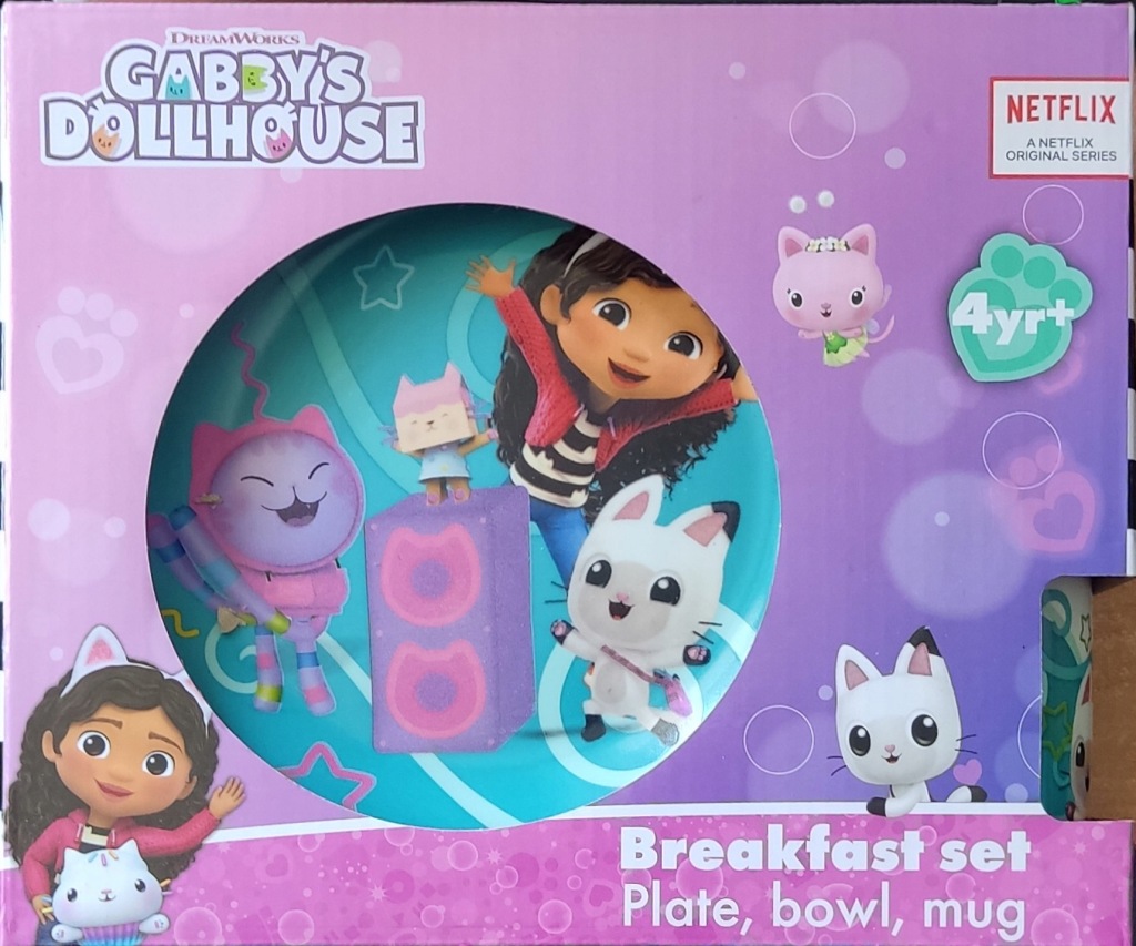 Gabby Zestaw śniadaniowy porcelanowy talerz miska kubek Porcelana