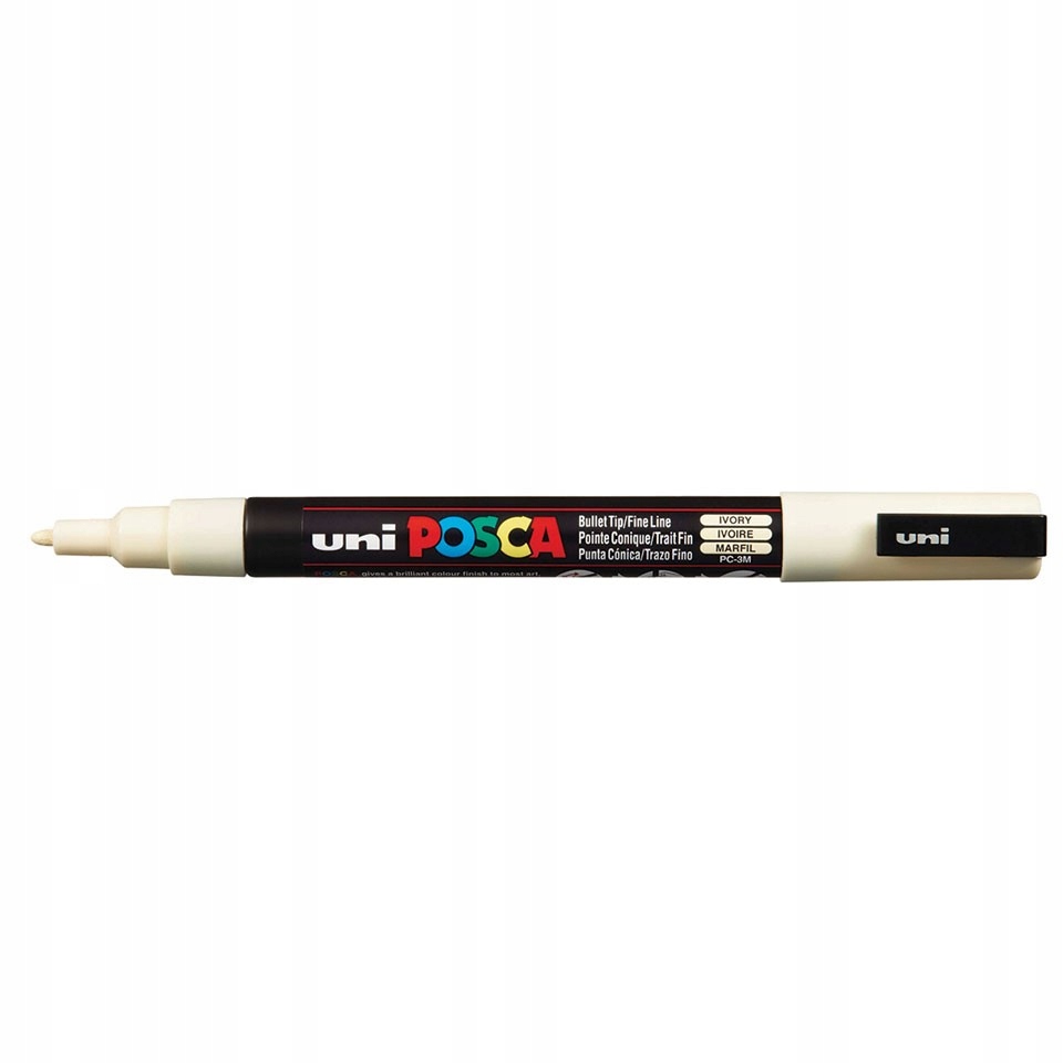 MARKER POSCA PC-3M UNI Z FARBĄ PLAKATOWĄ KOŚĆ SŁON