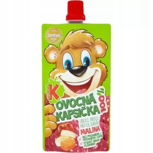 Kubík 100% Ovocná kapsička Malina 100 g