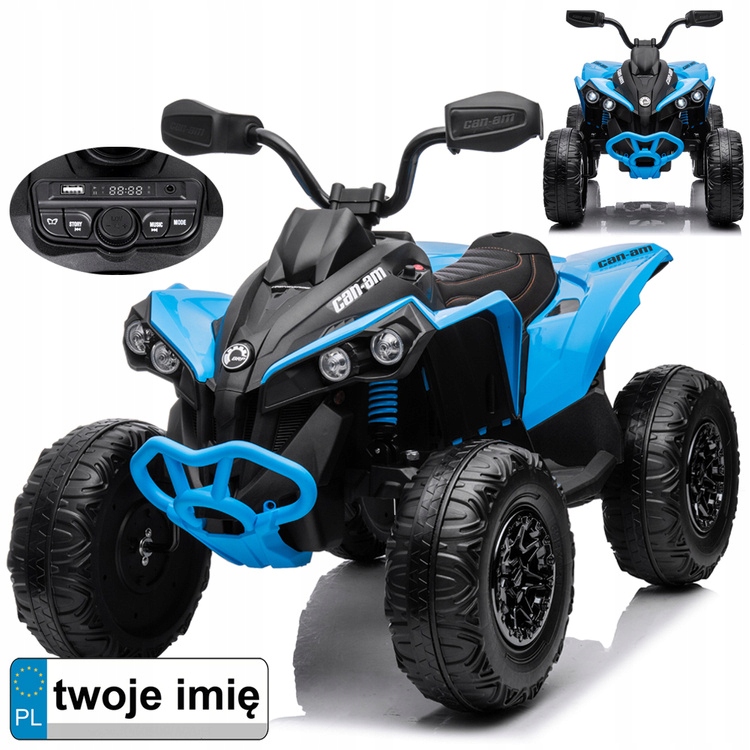Quad dla dzieci Jokomisiada niebieski 30 kg 8 km/h