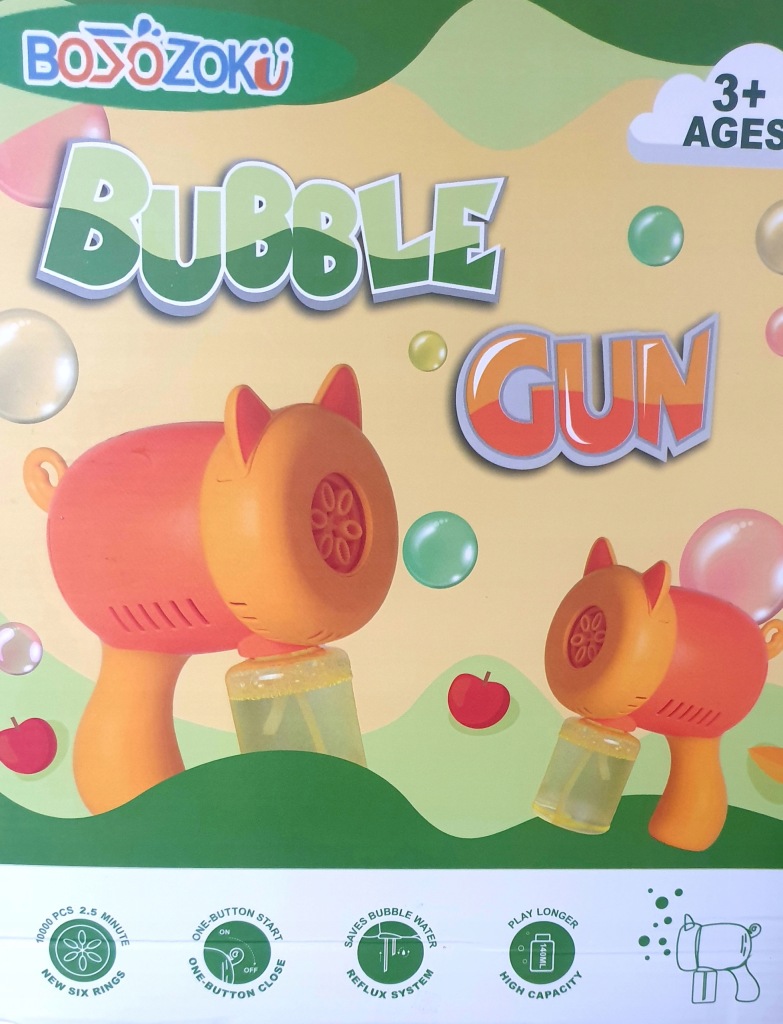 Pistolet do Baniek Bubble Gun dla dzieci 3+
