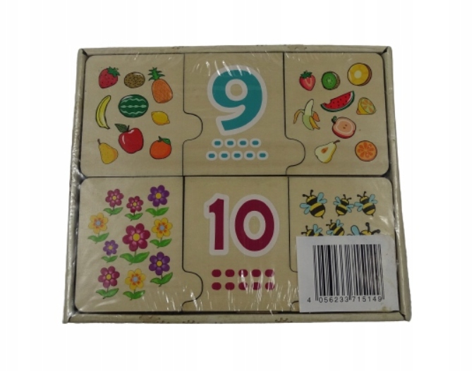 PLAYTIVE Puzzle drewniane - do nauki cyferek