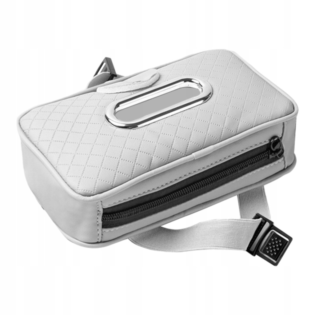 Car Visor Tissue Dispenser Tissue Holder Accessory Sturdy with Elastic Grey