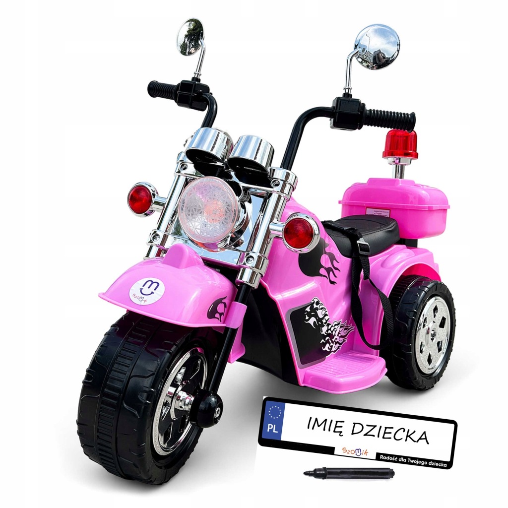 Motor Szomik różowy do 25 kg