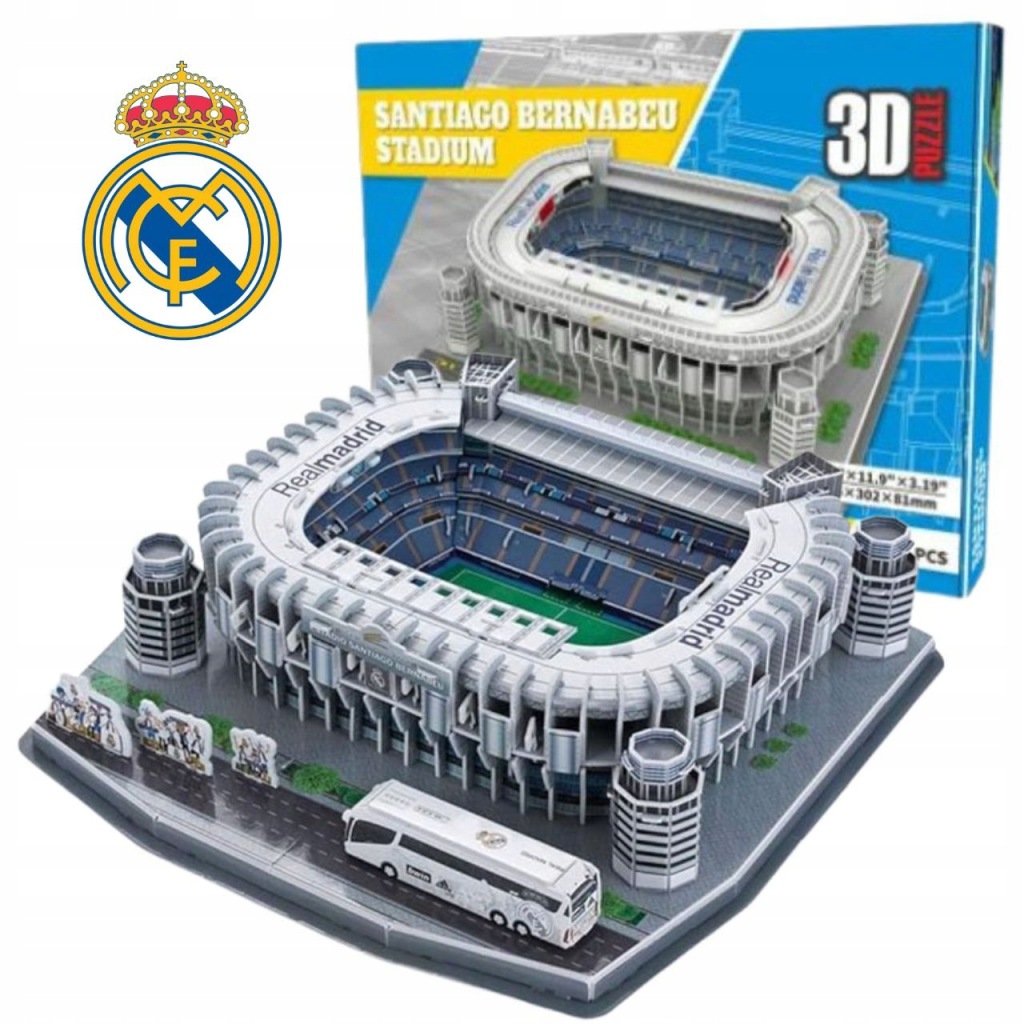 Puzzle 3D Stadion Santiago Bernabeu Real Madryt 101 el.