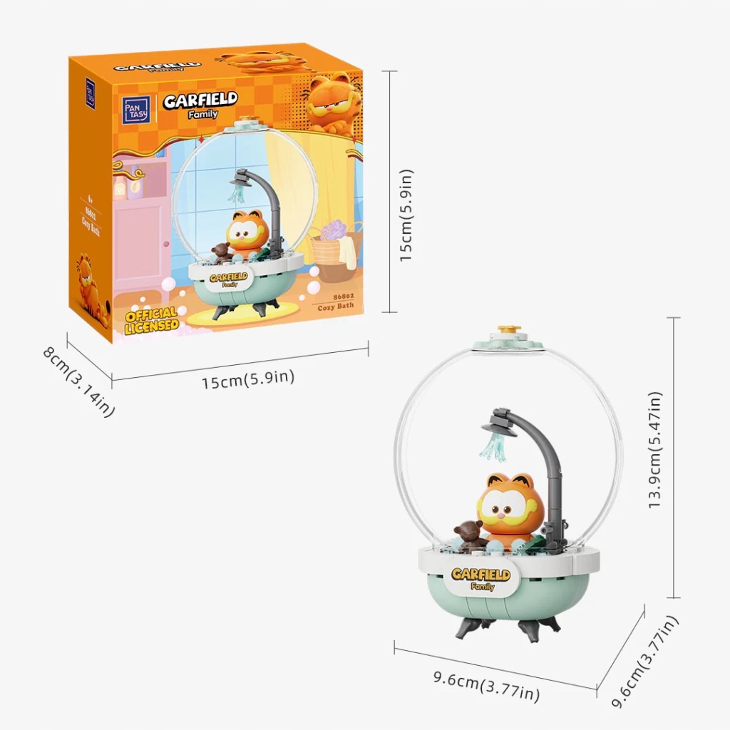 Pantasy Zestaw Klocków - Garfield Kryształowa Kula Przytulna Kąpiel
