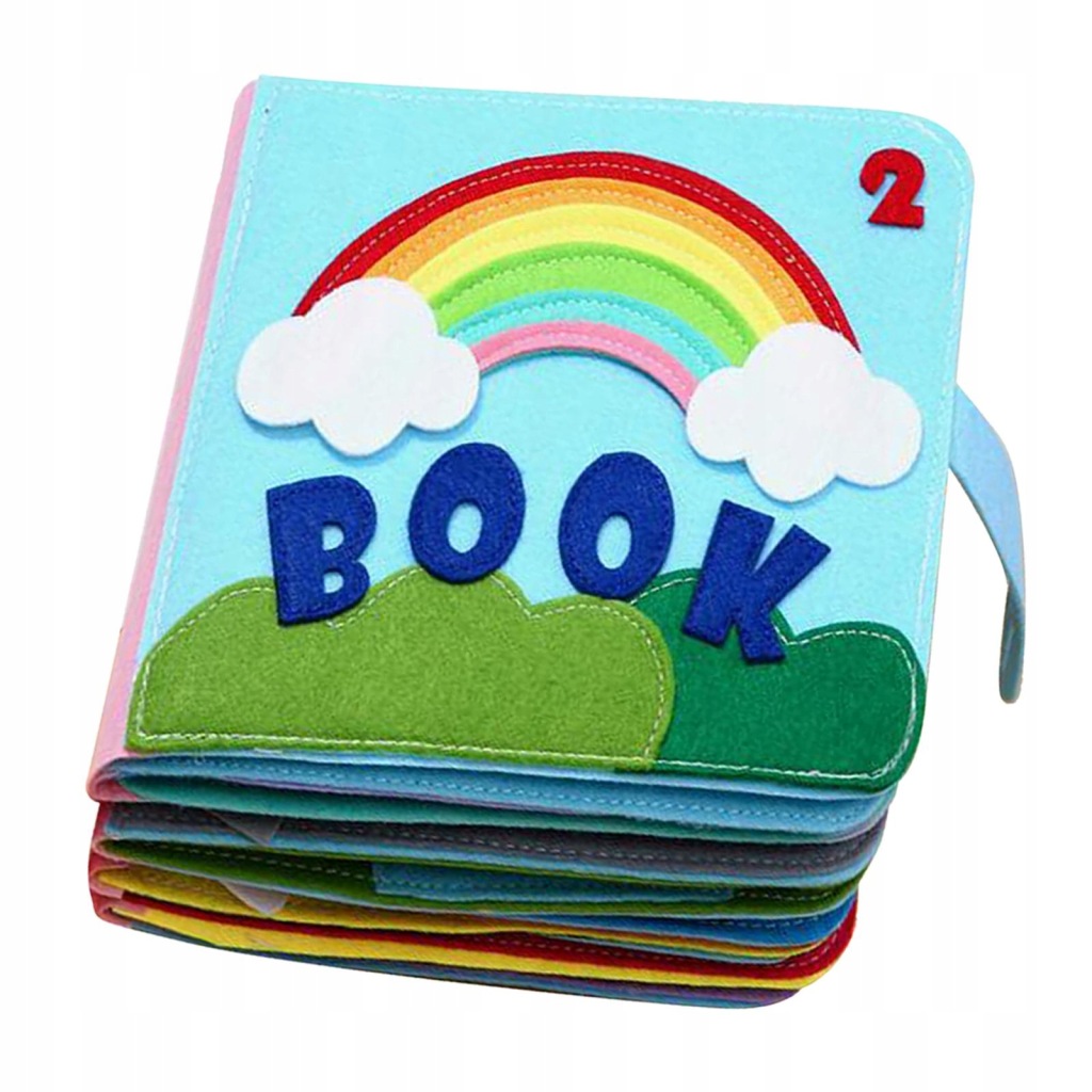 Felt Quiet Books Chłopcy Dziewczęta Miękka książeczka dla dzieci Touch and Feel Cloth Book