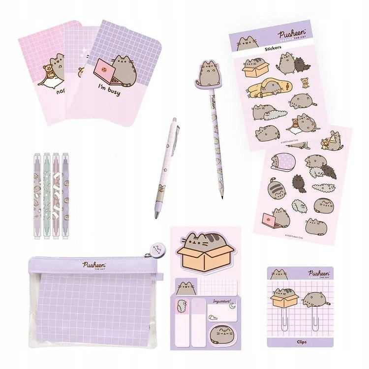 Zestaw plastyczny Pusheen Grupoerik 12 szt.
