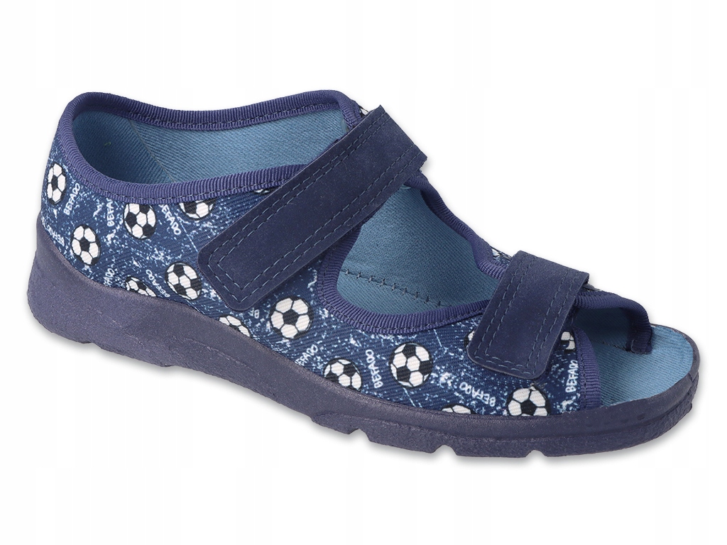 Sandały kapcie buty 34 Befado dla dziecka chłopięce granat wygodne 969Y170