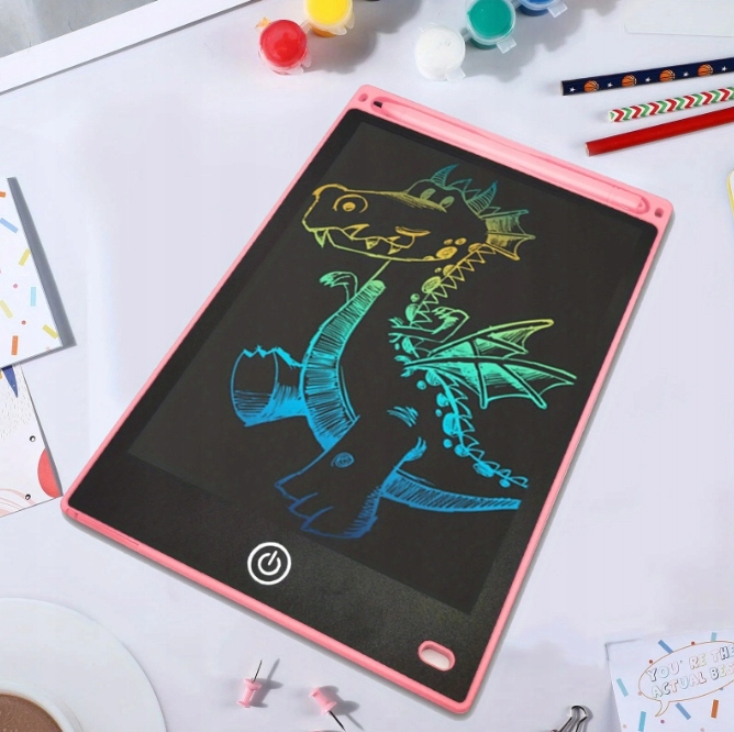 Tablet graficzny znikopis do rysowania multikolor tablica 8,5" tęczowy