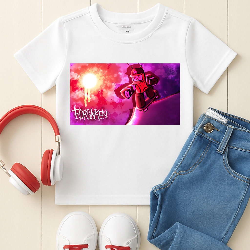 Koszulka dziecięca Forsaken Roblox T-shirt M 140cm + Tatuaże