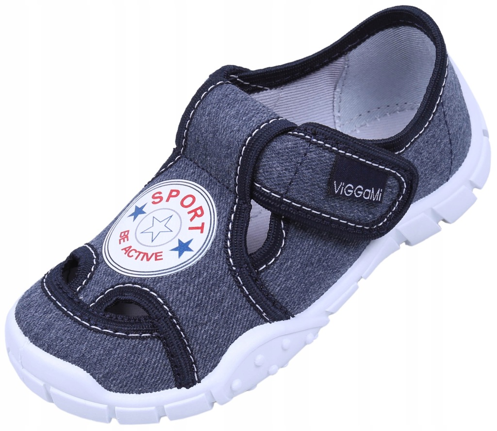 Chłopięce kapcie denim Viggami, r. 26