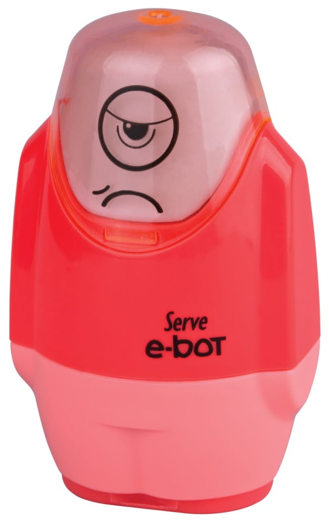 Temperówka manualna z gumką Serve e-bot