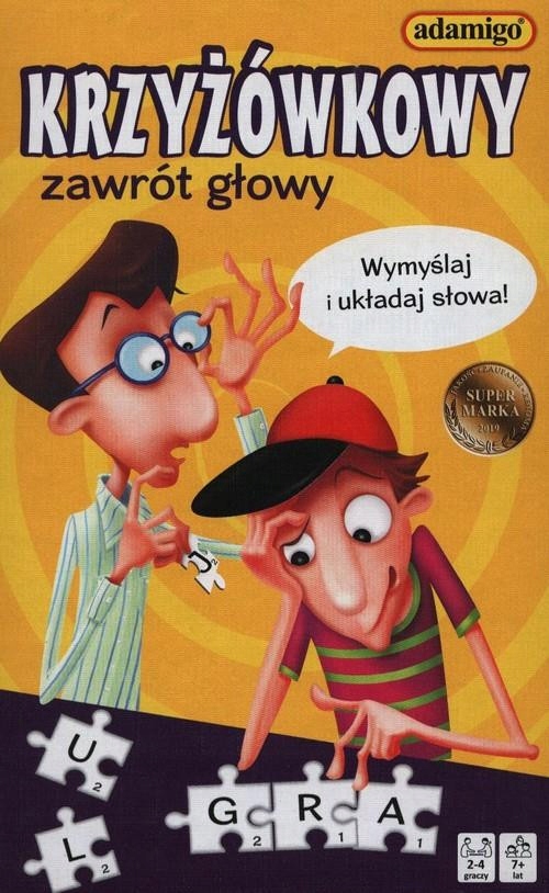 Gra zręcznościowa KRZYŻÓWKOWY ZAWRÓT GŁOWY ZESTAW EDUKACYJNY GRA DLA DZIECI ŁAMIGŁÓWKI GRY GRA EDUKACYJNA ZABAWKA ROZWOJOWA GRY NA LOGICZNE MYŚLENIE GRY LOGICZNE ZESTAW Adamigo