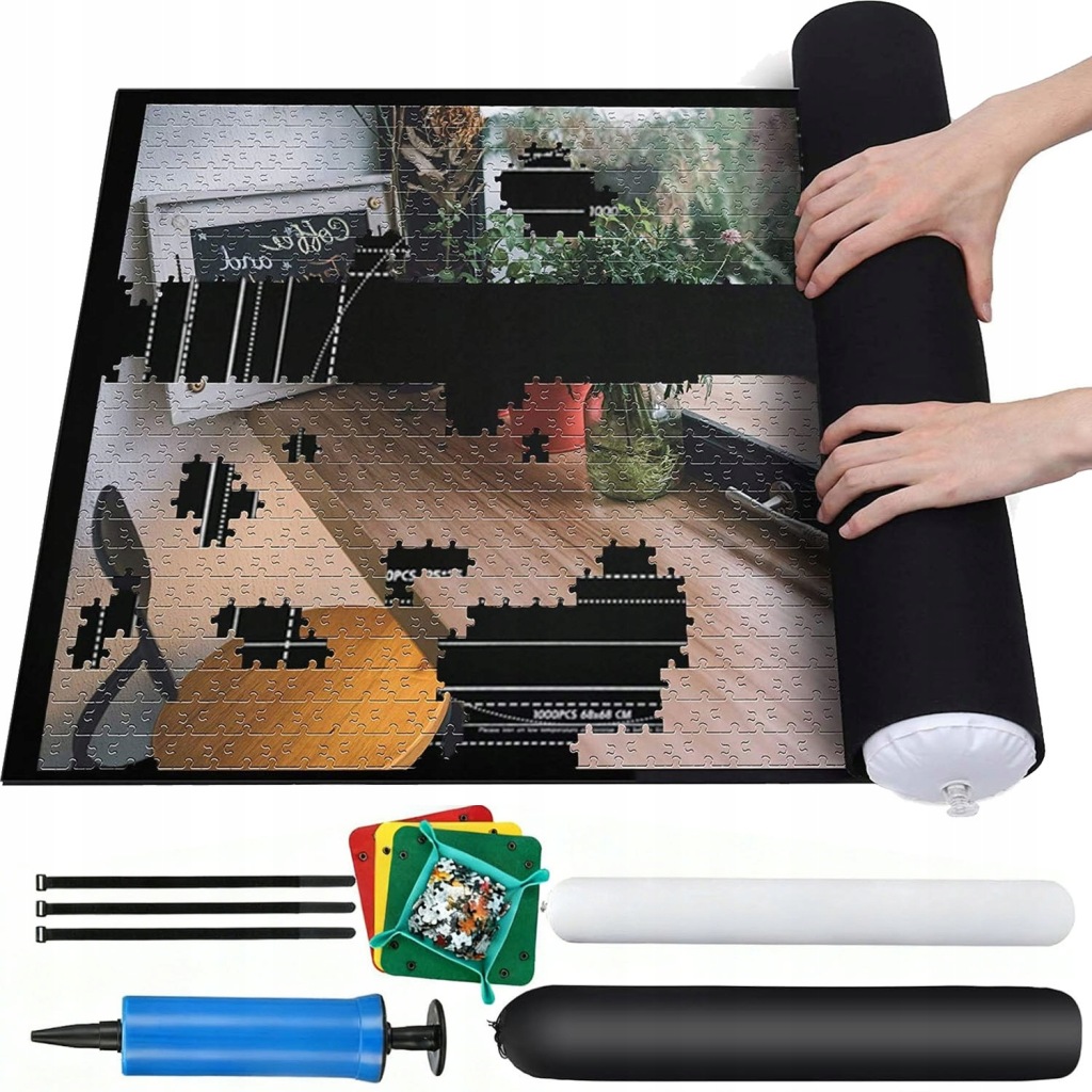 MATA DO UKŁADANIA PUZZLI NA 1500 ELEMENTÓW PODKŁADKA PLANSZA TKANINA PUZZLE