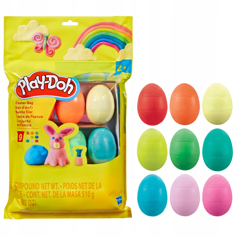 Play-Doh ciastolina wielkanocna torba 9 jajek Hasbro G0391