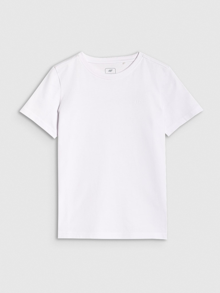 4F t-shirt dziecięcy biały bawełna rozmiar 134
