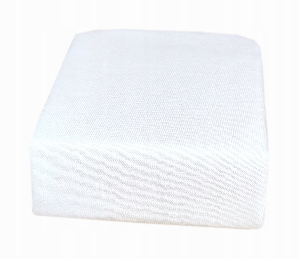 BIAŁE PRZEŚCIERADŁO bawełniane 80x170 jersey z gumką 80/170