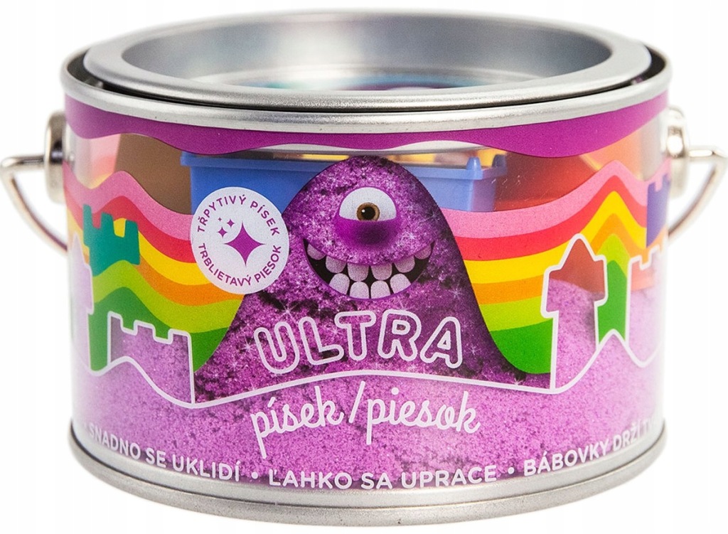 Ultra piasek z brokatem 200g - fioletowy