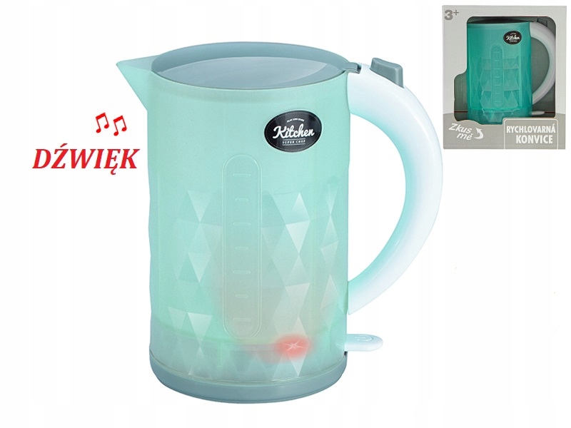 Czajnik 16 cm na baterie. Światło, dźwięk.