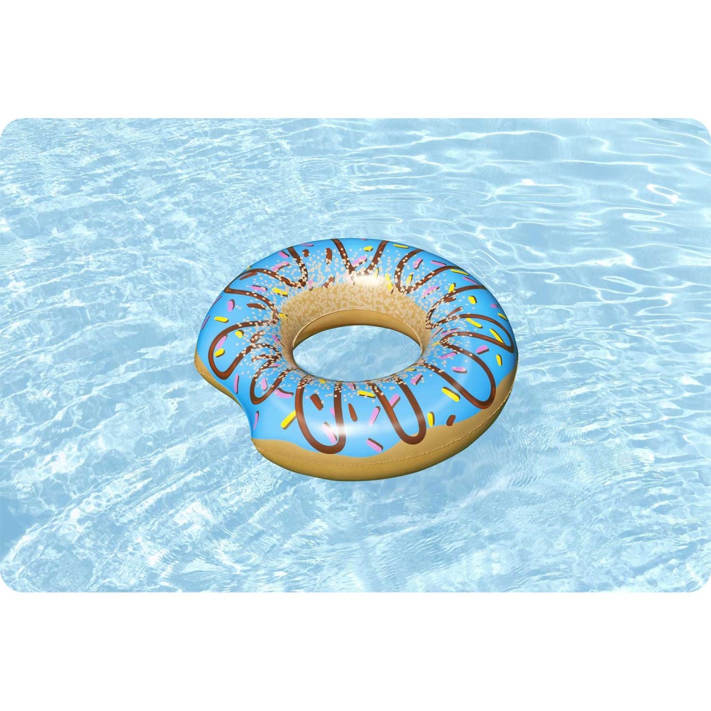 KOŁO DMUCHANE DO PŁYWANIA PLAŻA WODA DONUT PĄCZEK MATERAC 107CM