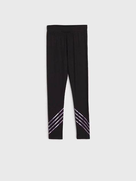 LA119 legginsy czarne sportowe 152 cm