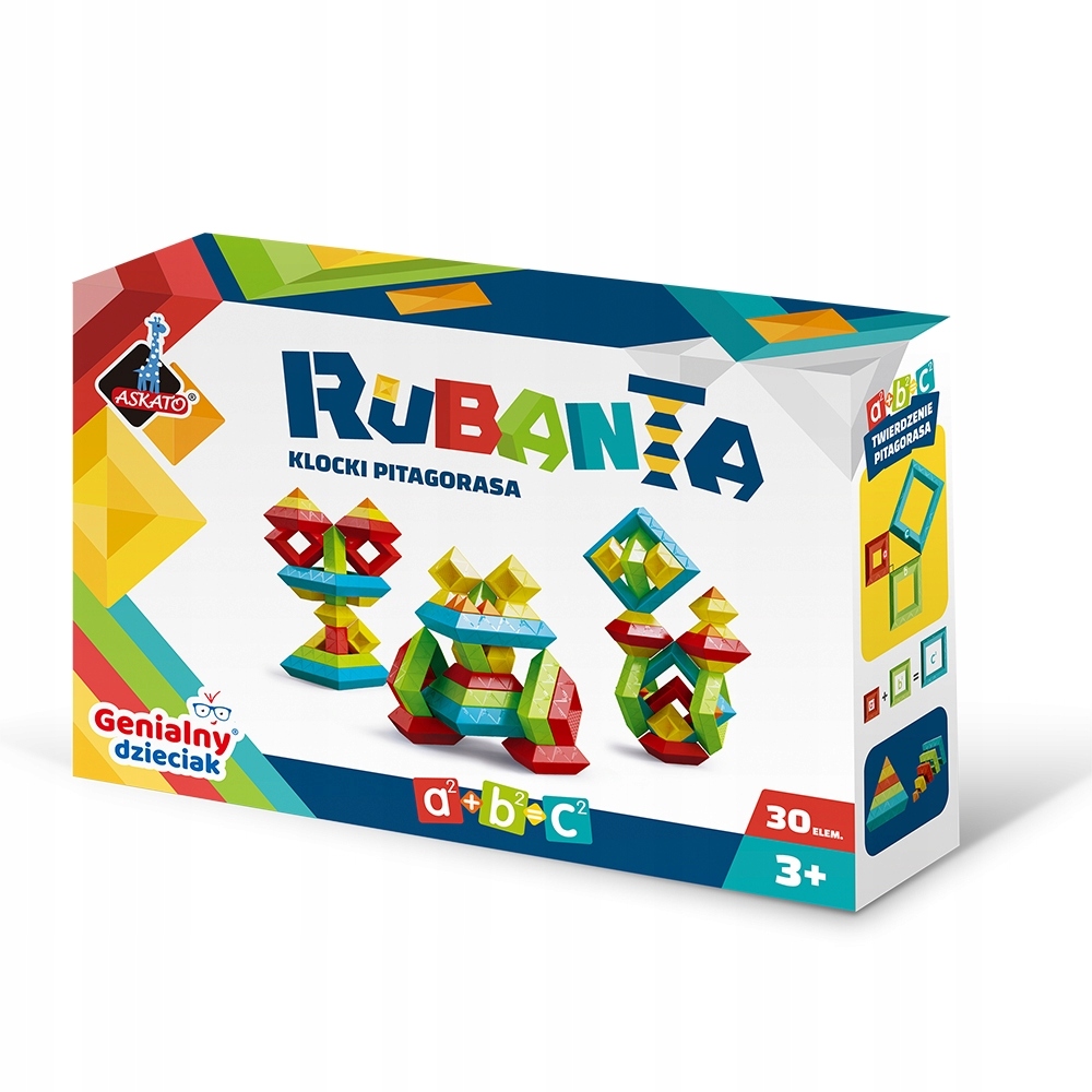 Klocki Askato Rubanta Pitagorasa 30 el.
