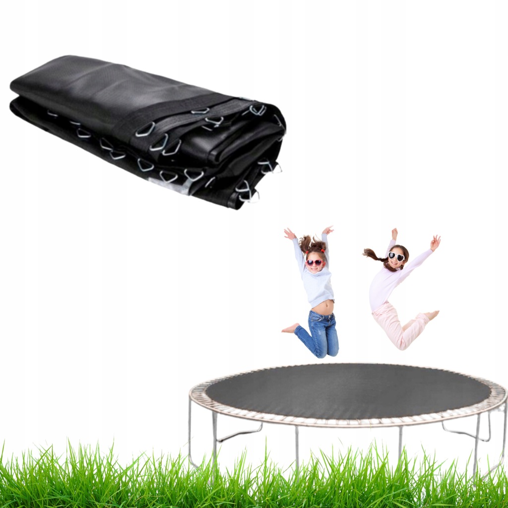 MATA DO TRAMPOLINY MOCNA 10FT 305 cm - 312 cm 64 sprężyny BATUT DO SKAKANIA