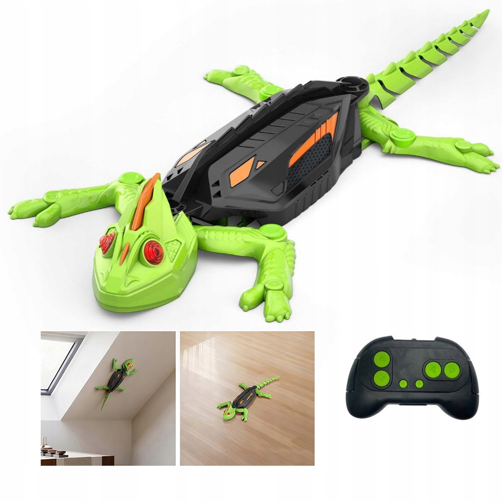 GEKON INTERAKTYWNY ZDALNIE STEROWANY ŚWIECI GAD ROBOT JASZCZUR PO ŚCIANACH!