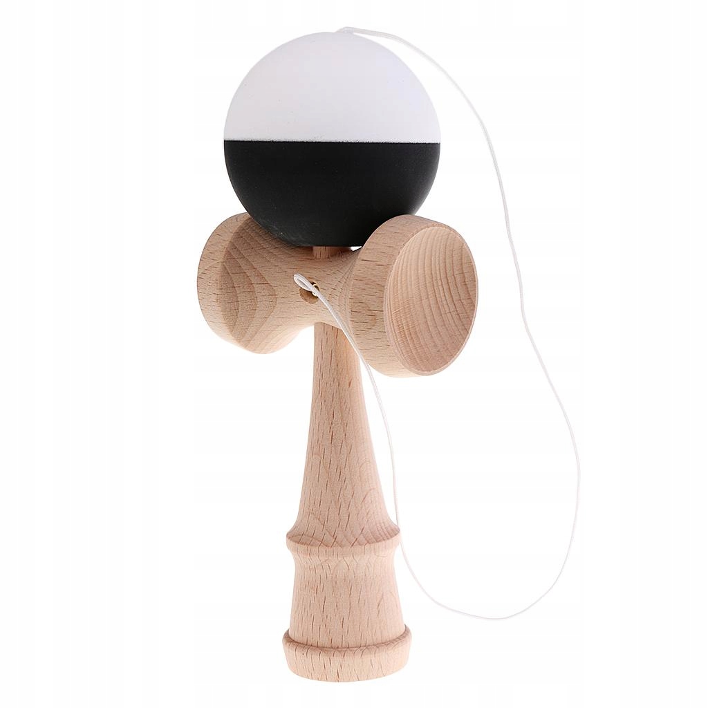 18cm Tradycyjna drewniana zabawka dzieci Balance Training Toy Black White