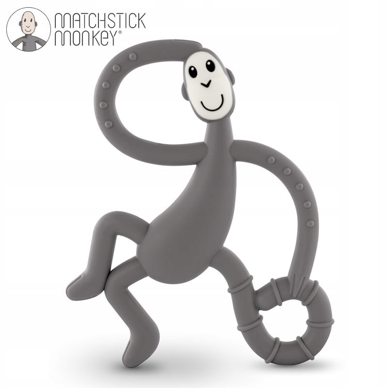 Gryzak ortodontyczny Matchstick Monkey silikon szary