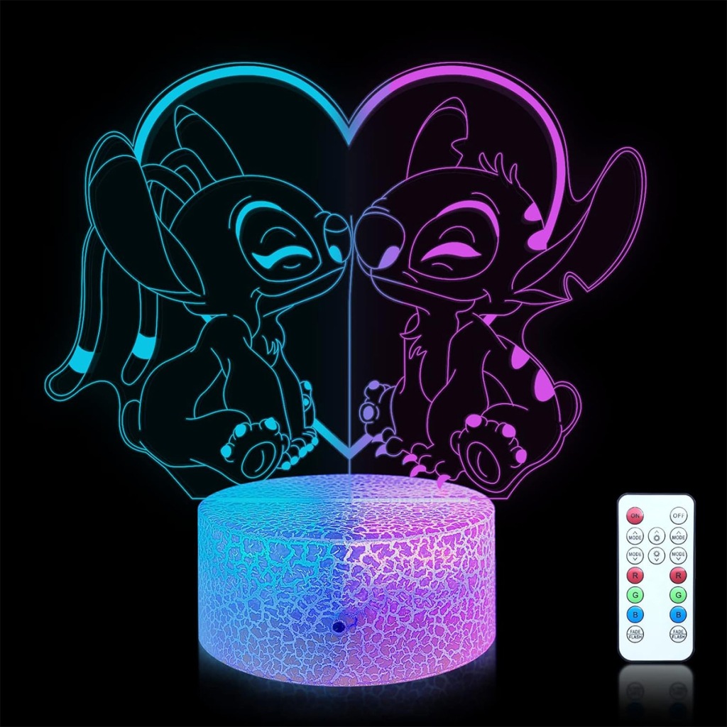 Lampka Nocna z Nadrukiem LED 3D, idealna na prezent urodzinowy i świąteczny