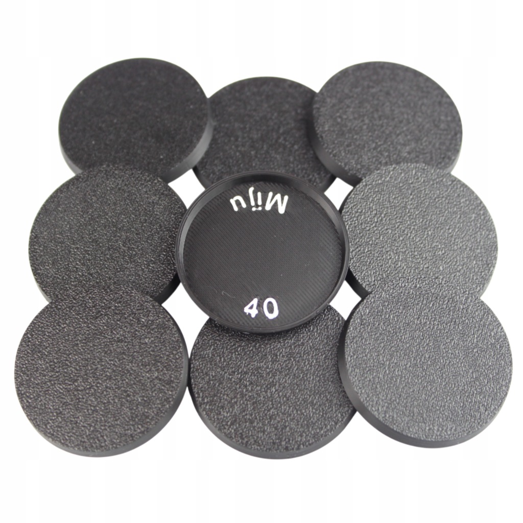 Postawki okrągłe 40mm Round Bases Warhammer 10szt - Miju Models